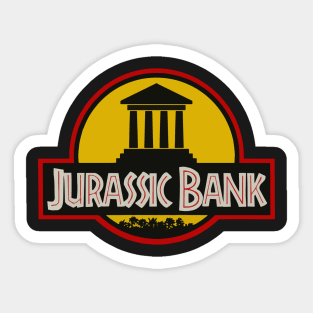 Jurassic Bank Sticker